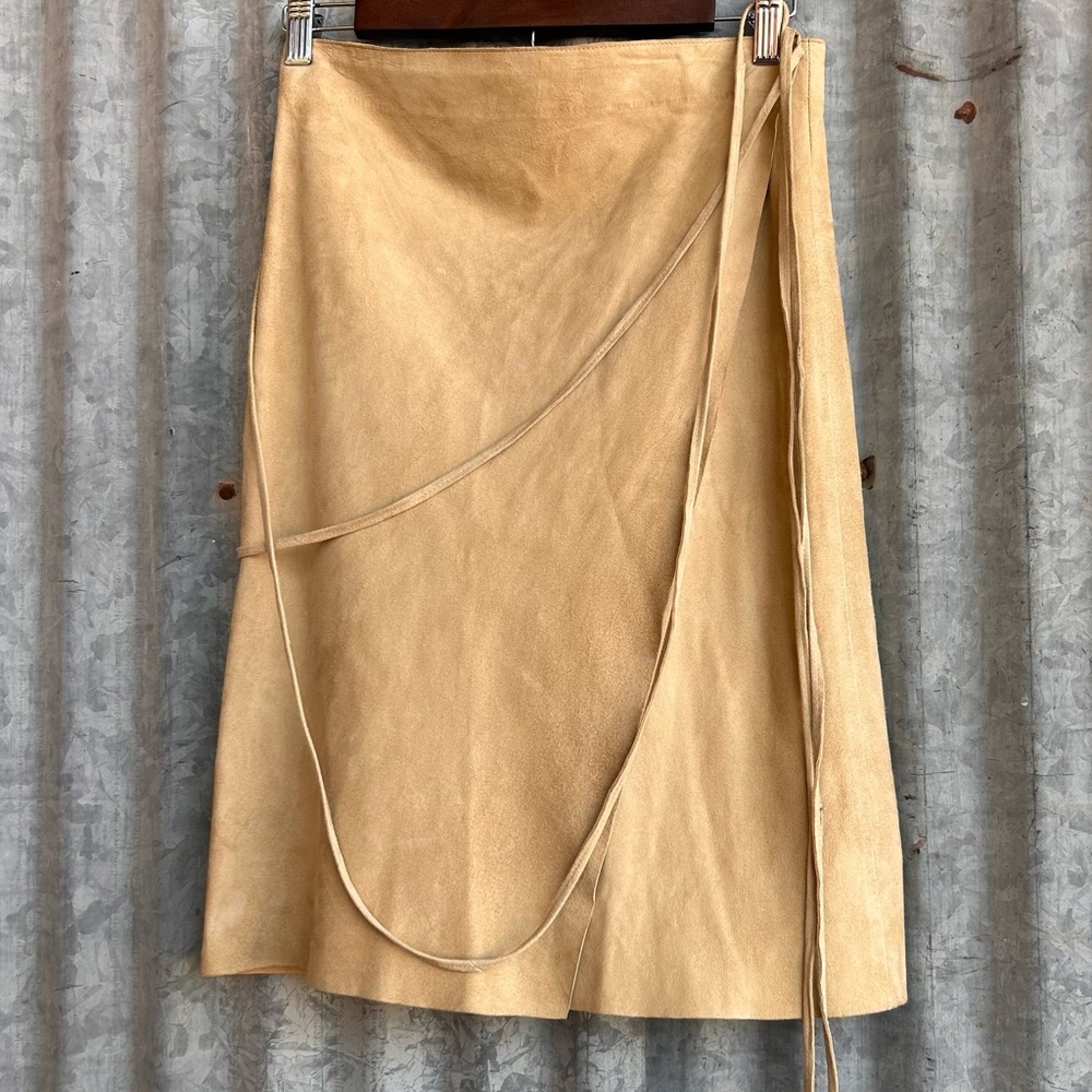 Vintage 90s Ralph Lauren Sport Suede Smooth Leather Size M
Elegant Wrap Skirt